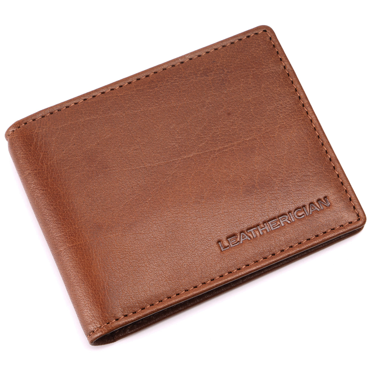 Bifold Money Clip Wallet - LEATHERICIAN
