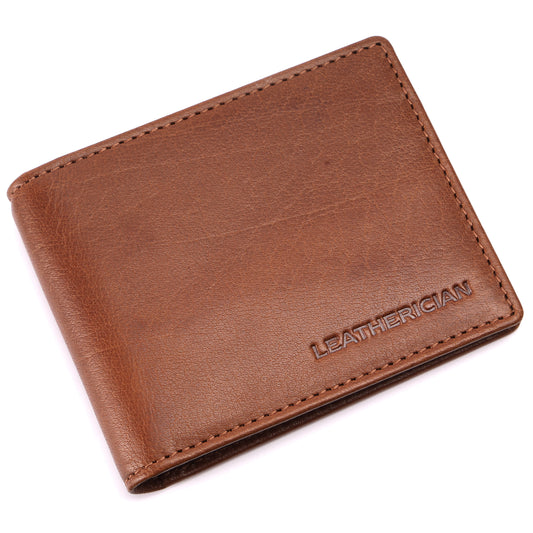 Bifold Money Clip Wallet - LEATHERICIAN