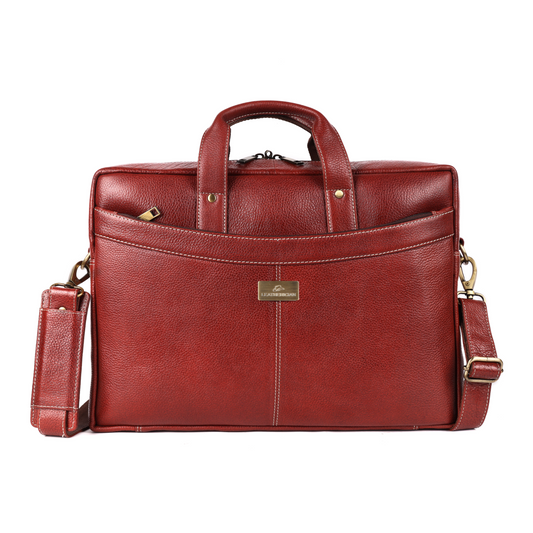 Victor Leather Laptop Bag