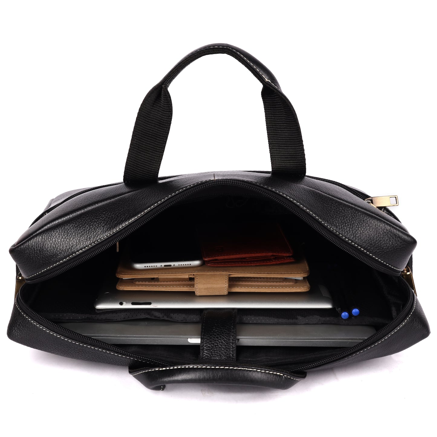 Victor Leather Laptop Bag - LEATHERICIAN