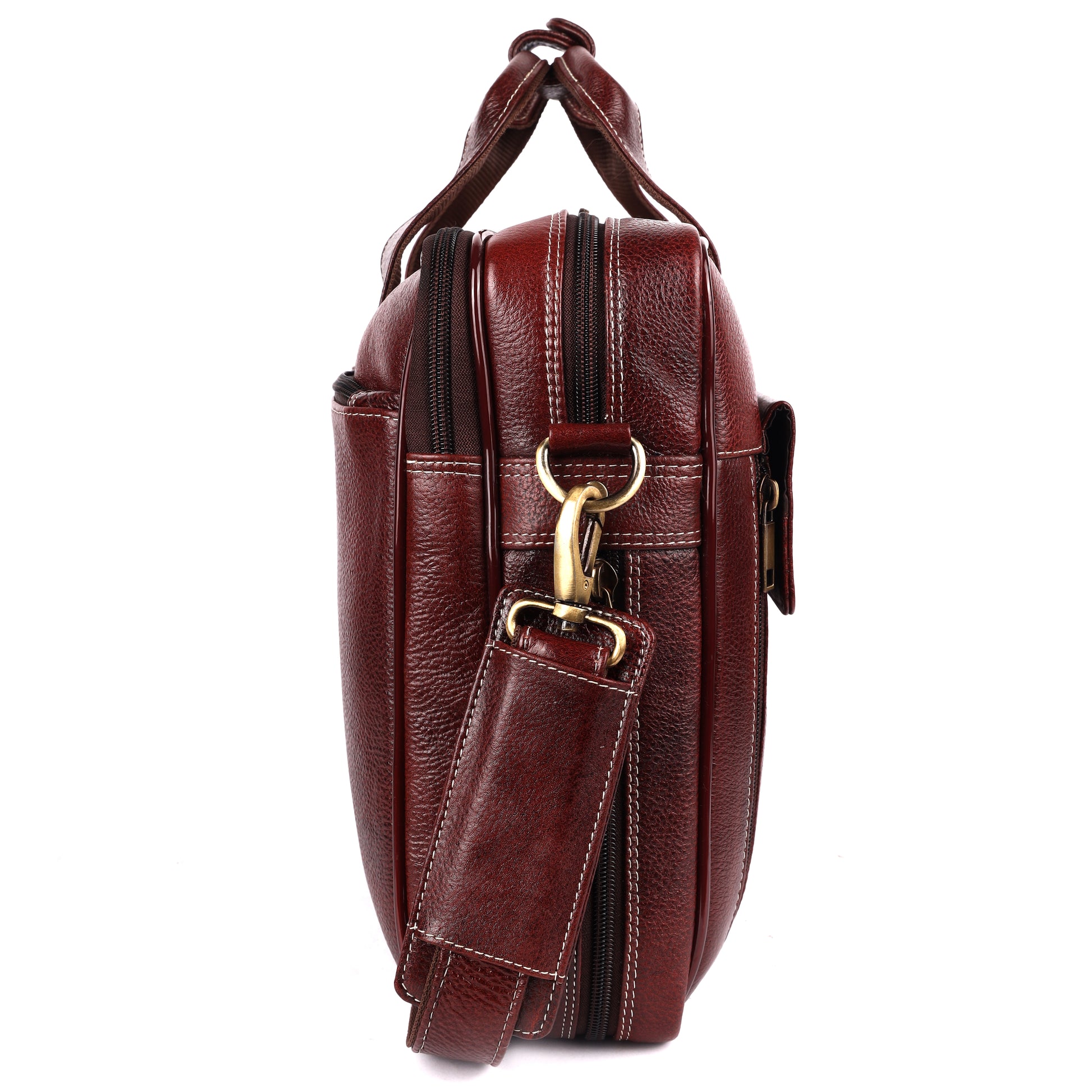 Extender Leather Laptop Bag - LEATHERICIAN
