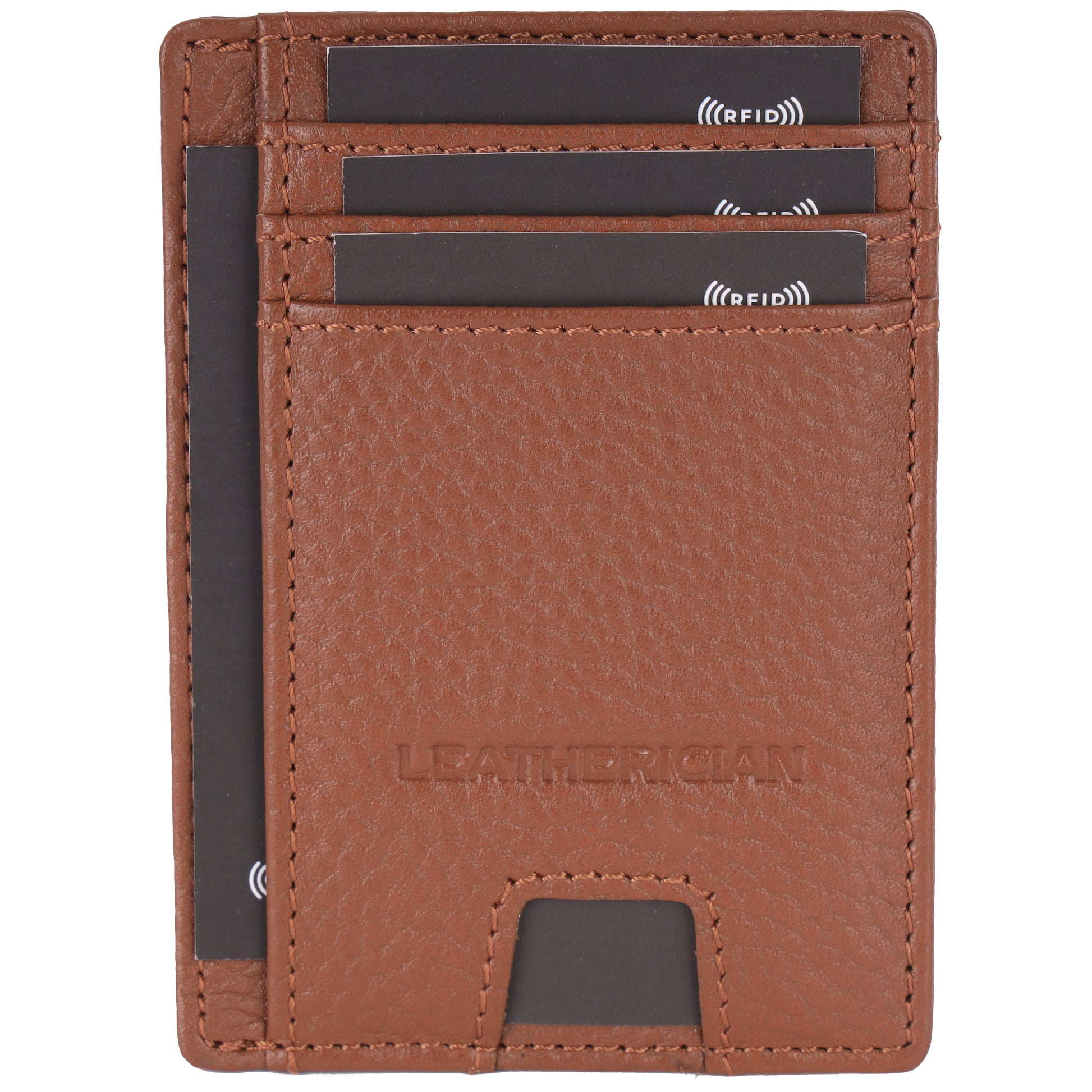 Minimalist Leather Cardholder Wallet - LEATHERICIAN
