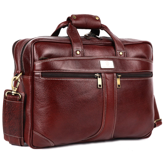 Edward Leather Laptop Bag - LEATHERICIAN