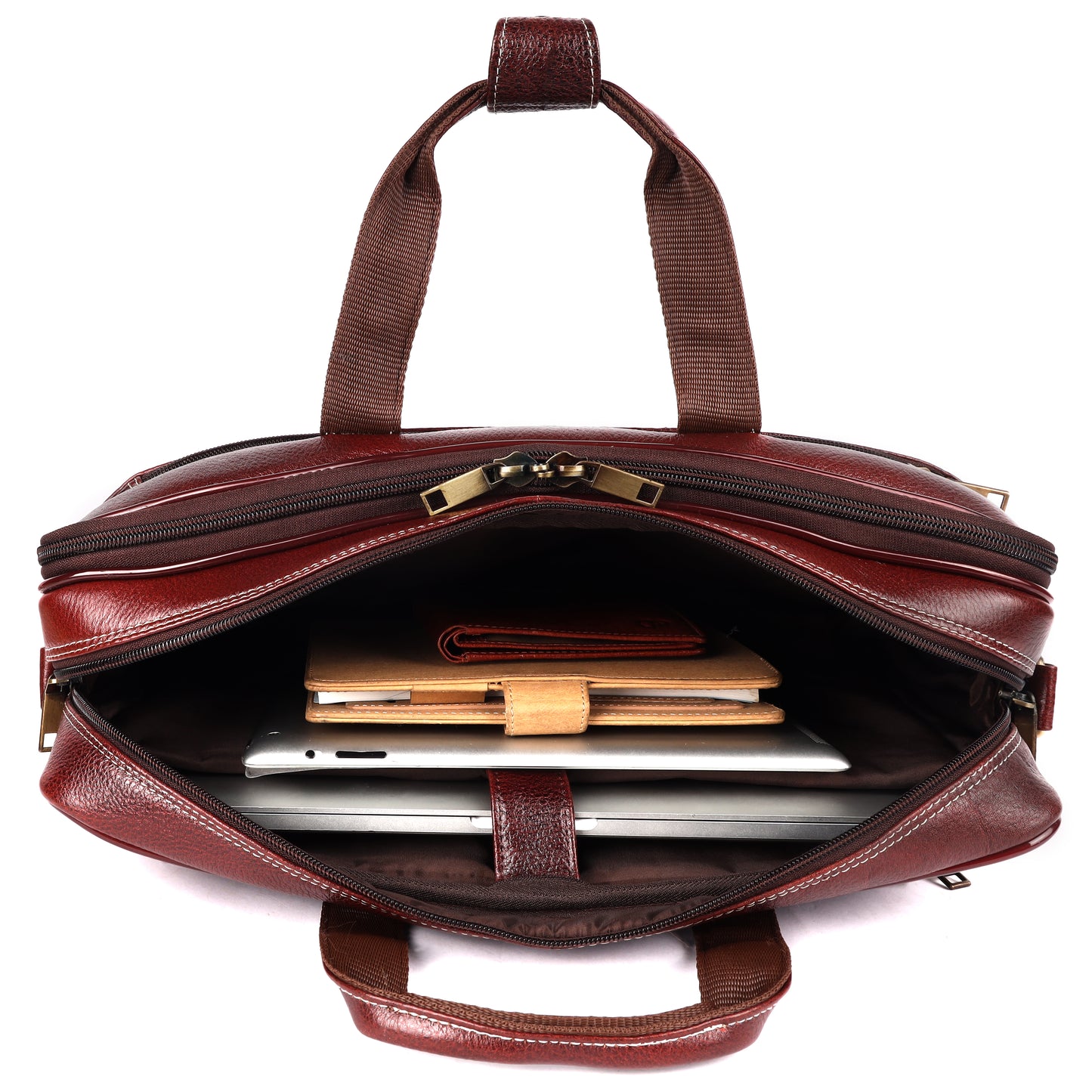 Extender Leather Laptop Bag - LEATHERICIAN