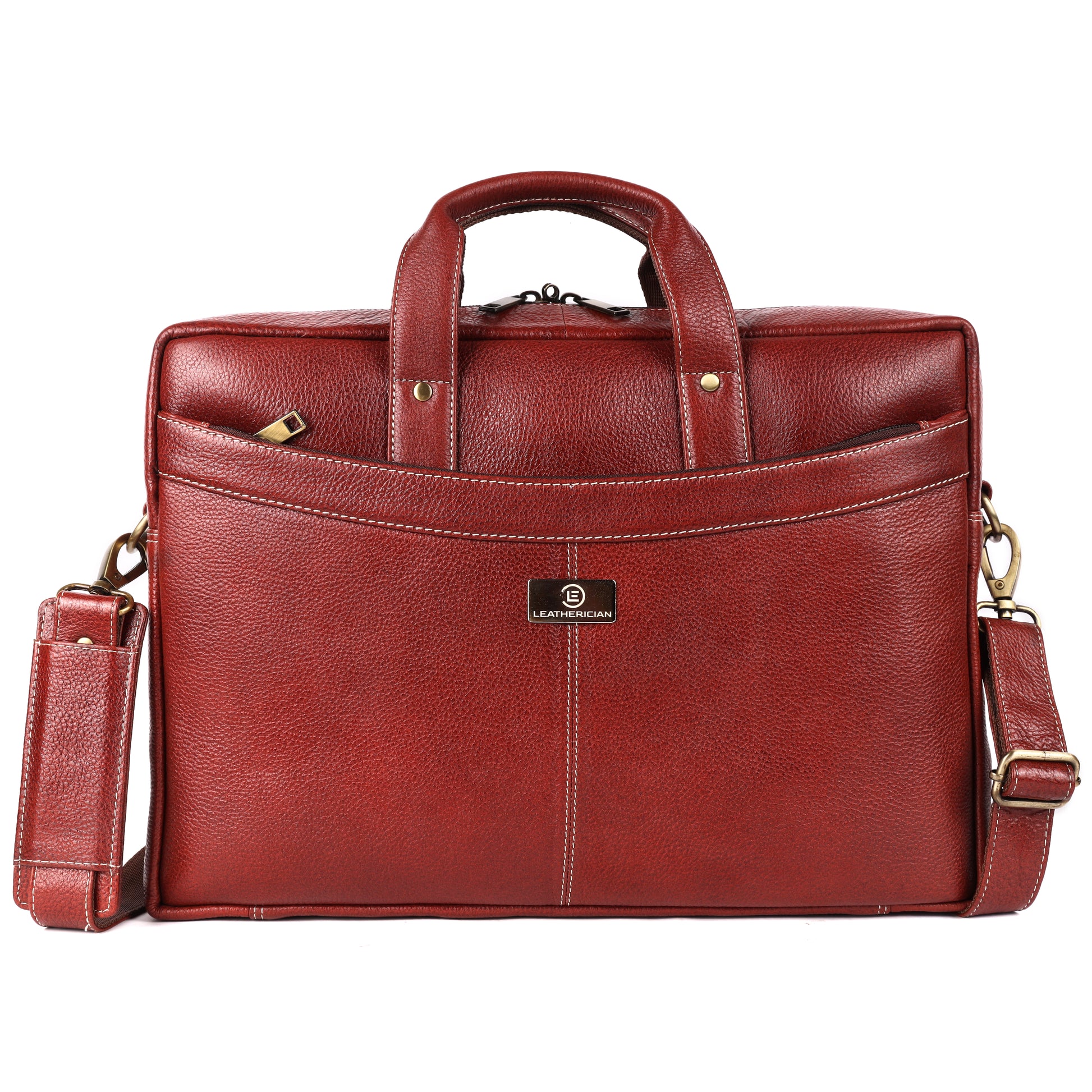 Victor Leather Laptop Bag - LEATHERICIAN