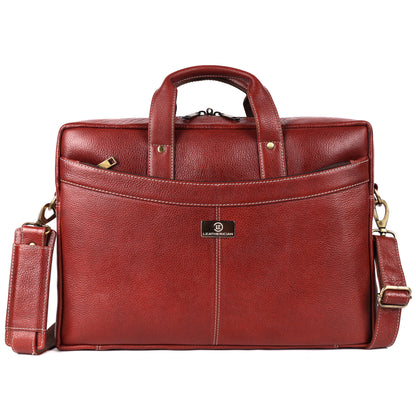 Victor Leather Laptop Bag - LEATHERICIAN