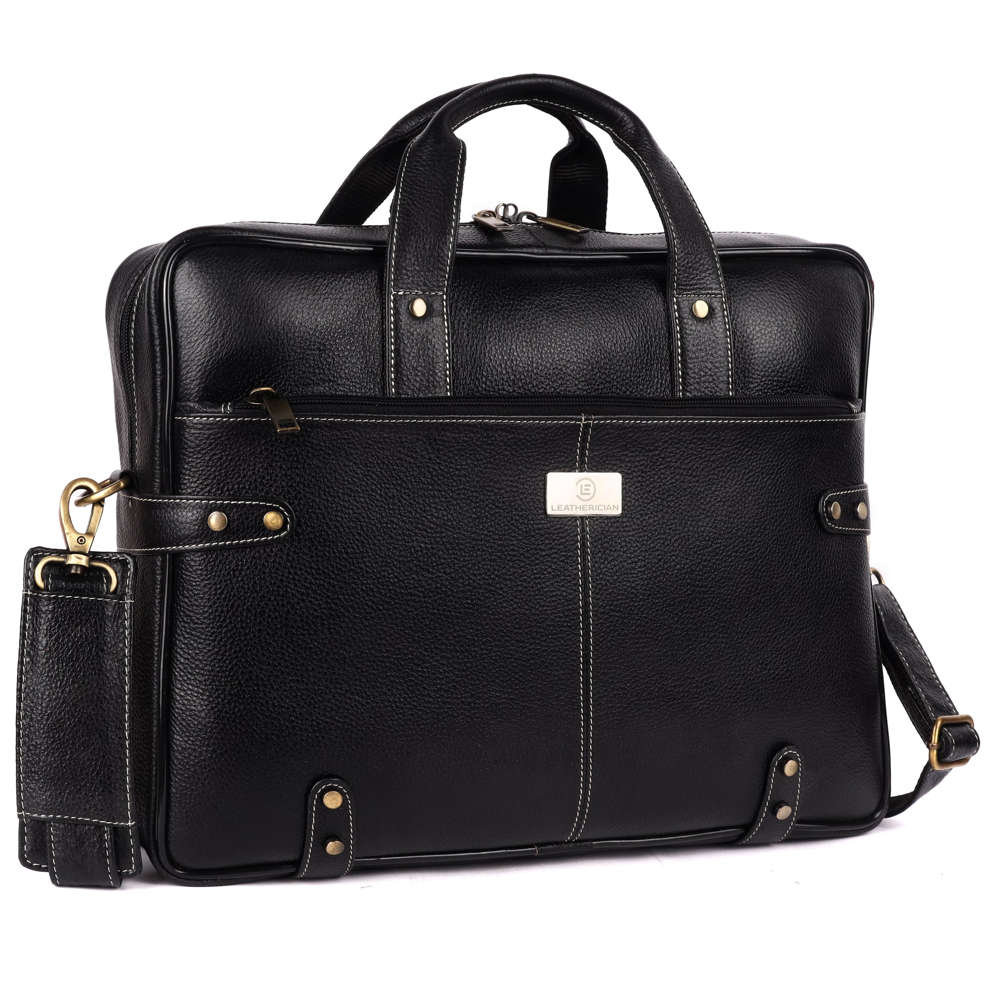 Walter Leather Laptop Bag - LEATHERICIAN