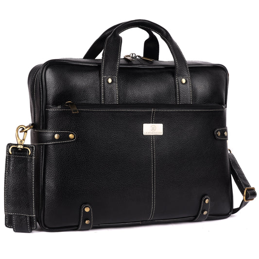 Walter Leather Laptop Bag - LEATHERICIAN
