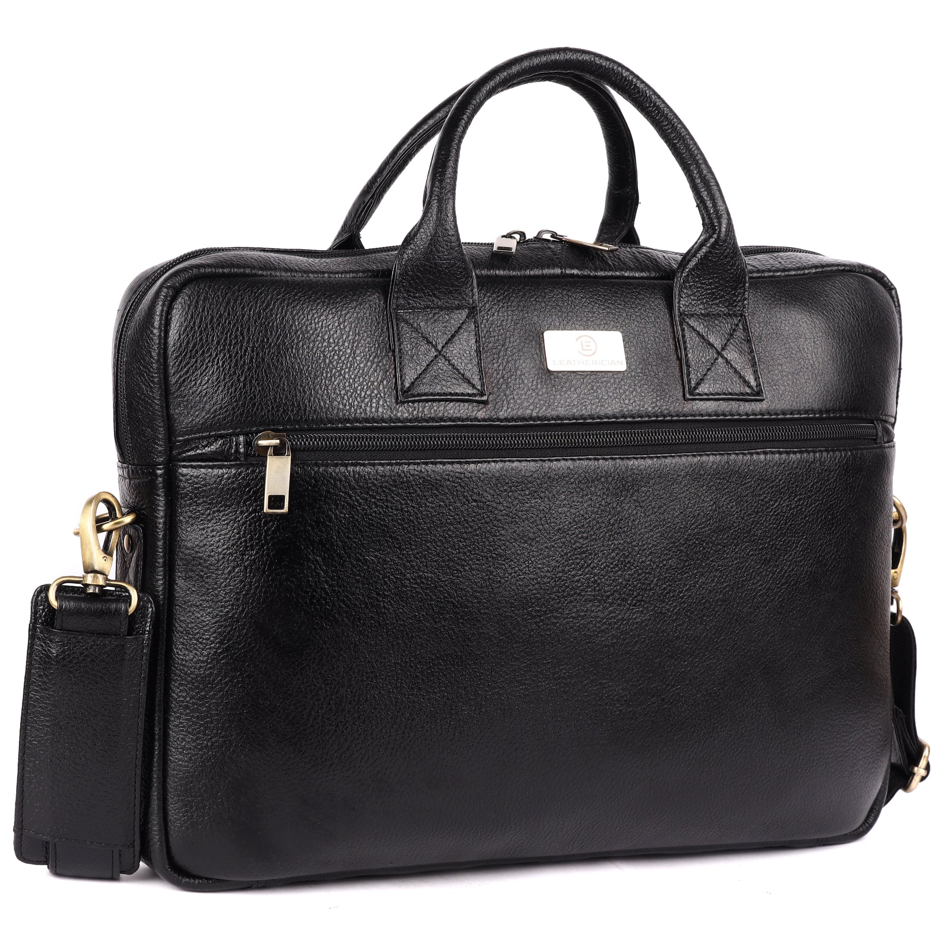 Alferd Leather Laptop Bag - LEATHERICIAN