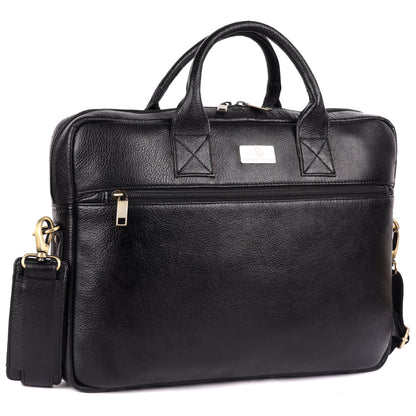 Alferd Leather Laptop Bag - LEATHERICIAN