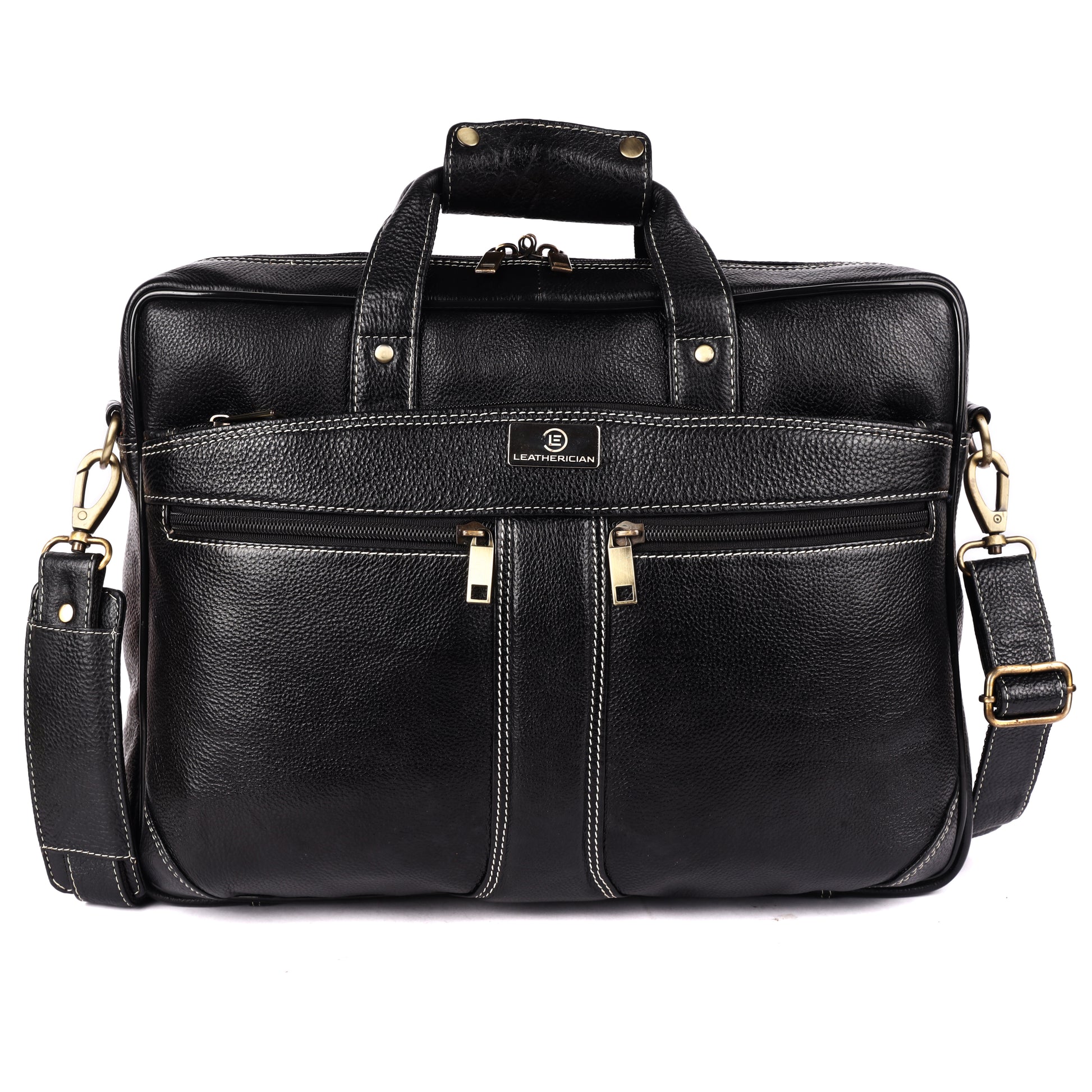 Edward Leather Laptop Bag - LEATHERICIAN