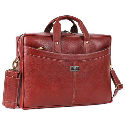 Victor Leather Laptop Bag - LEATHERICIAN