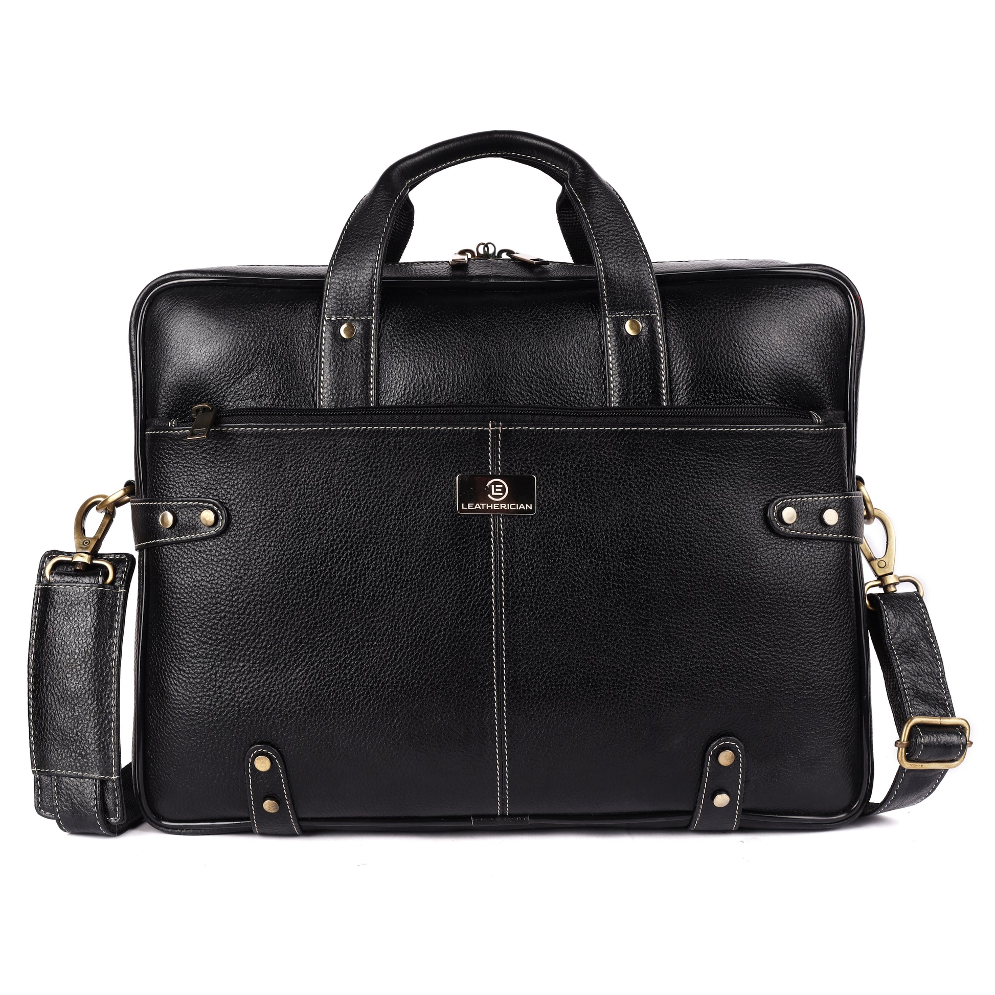 Walter Leather Laptop Bag - LEATHERICIAN