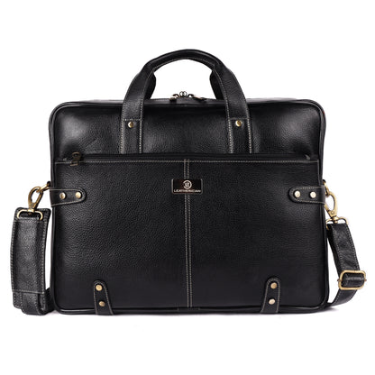 Walter Leather Laptop Bag - LEATHERICIAN