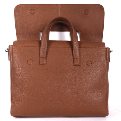 Siggnature Leather Laptop Bag - LEATHERICIAN