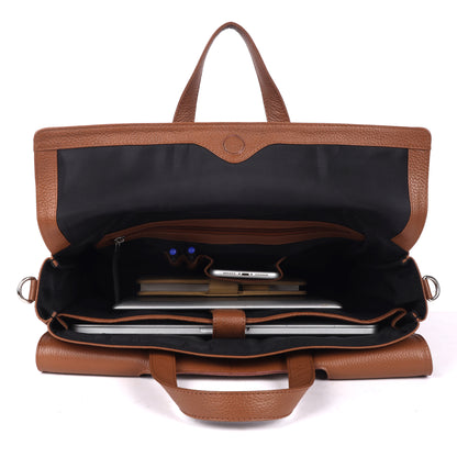 Siggnature Leather Laptop Bag - LEATHERICIAN