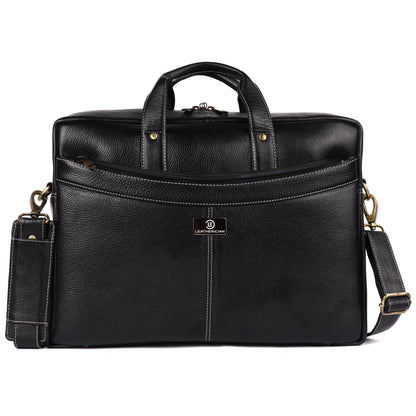Victor Leather Laptop Bag - LEATHERICIAN