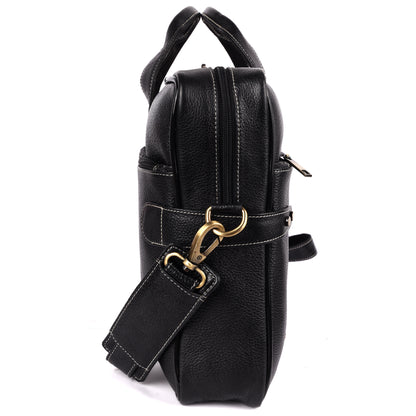 Walter Leather Laptop Bag - LEATHERICIAN