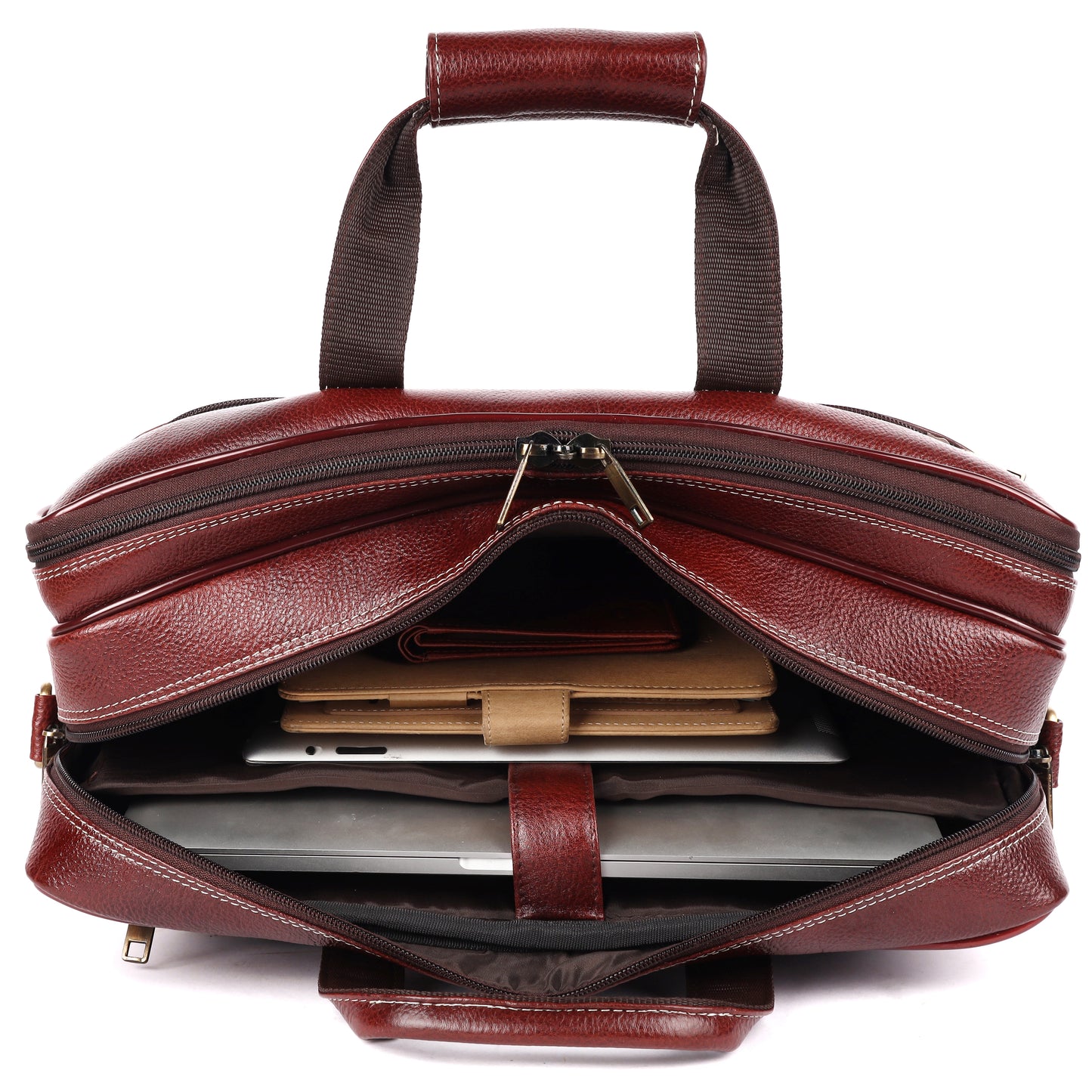 Edward Leather Laptop Bag - LEATHERICIAN