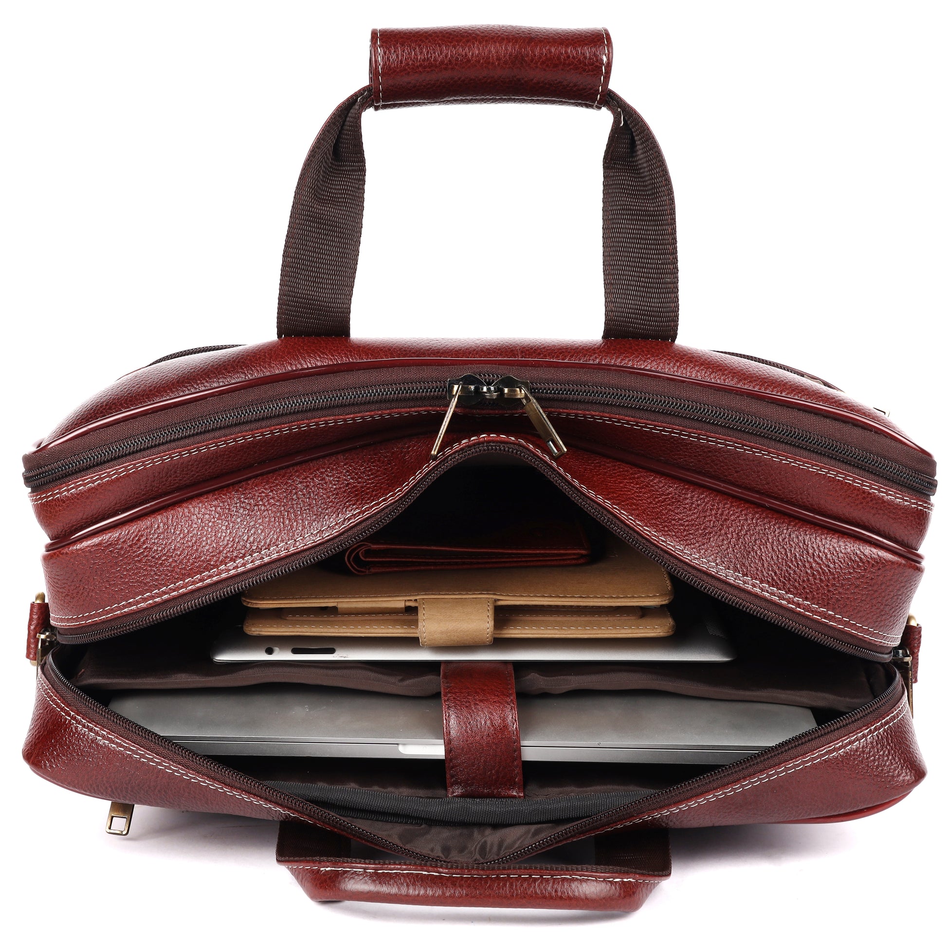 Edward Leather Laptop Bag - LEATHERICIAN