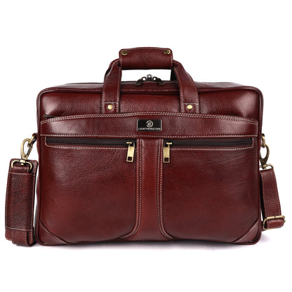 Edward Leather Laptop Bag - LEATHERICIAN
