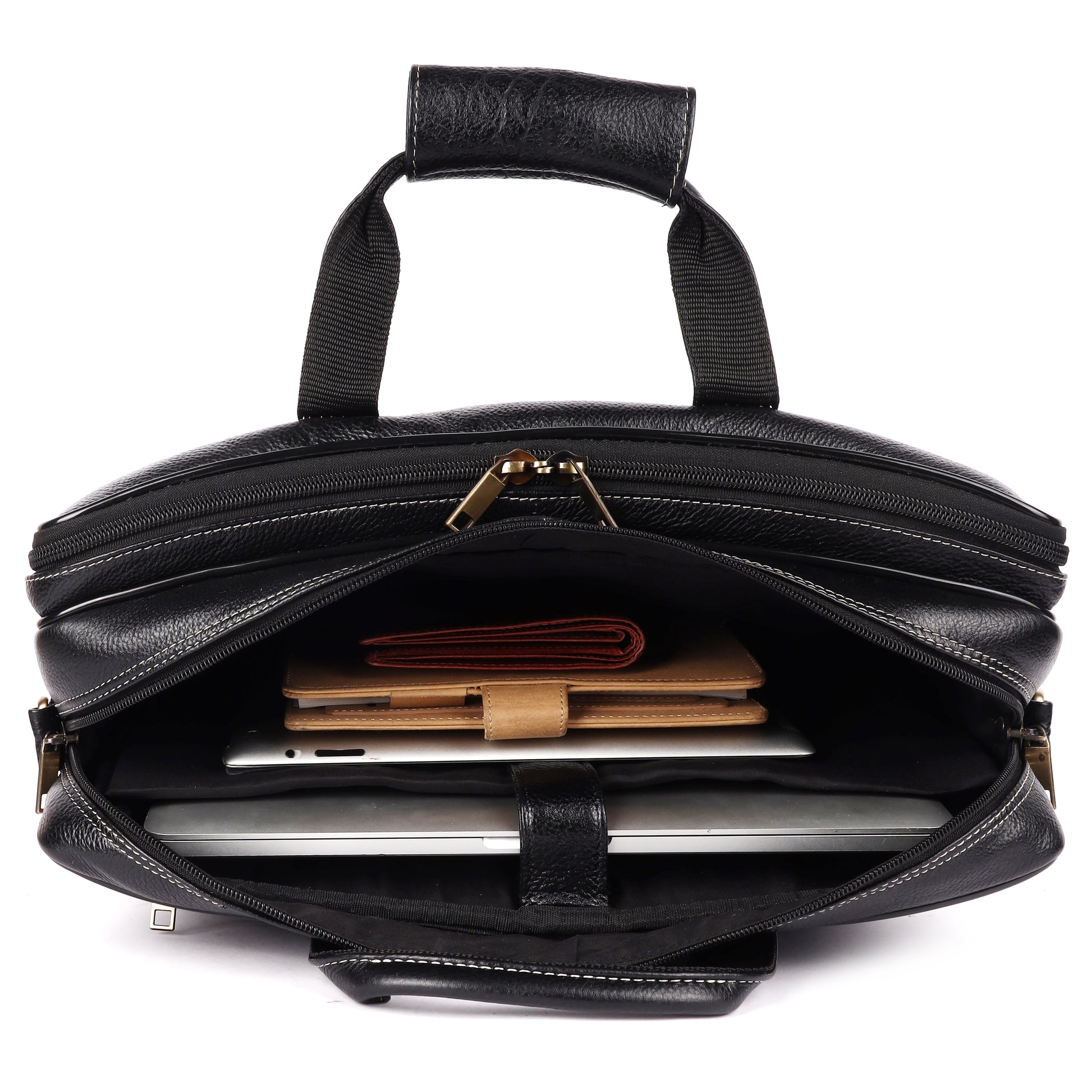 Edward Leather Laptop Bag - LEATHERICIAN
