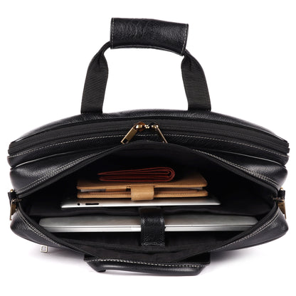 Edward Leather Laptop Bag - LEATHERICIAN