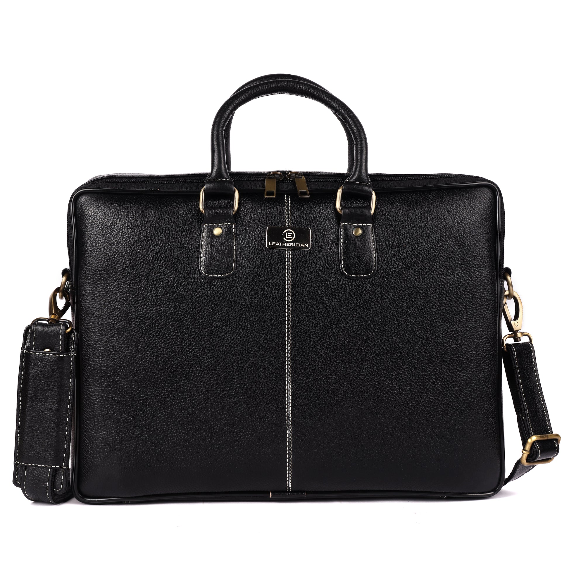 Athens Leather Laptop Bag - LEATHERICIAN