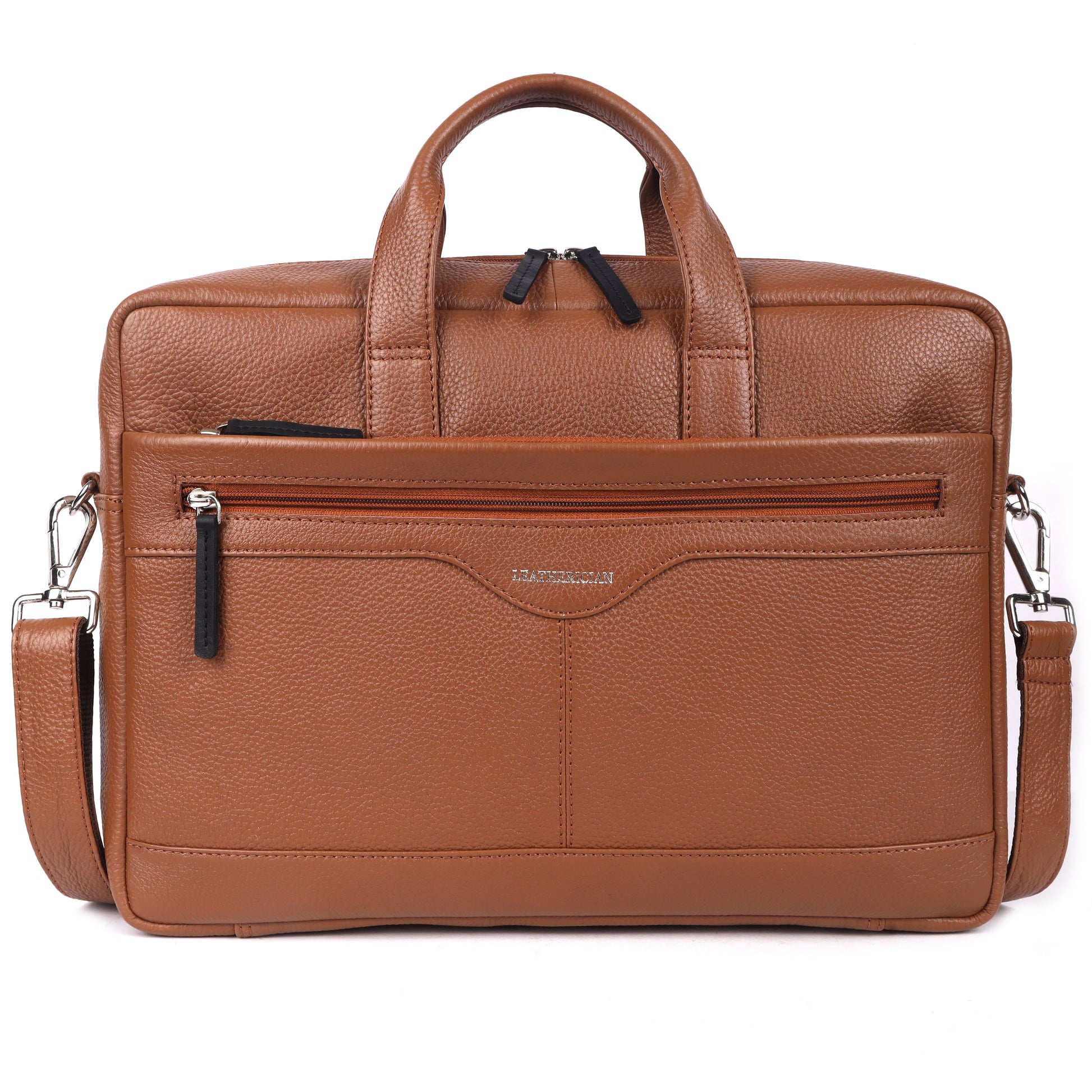 William Leather Laptop Bag - LEATHERICIAN