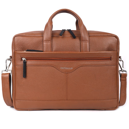 William Leather Laptop Bag - LEATHERICIAN