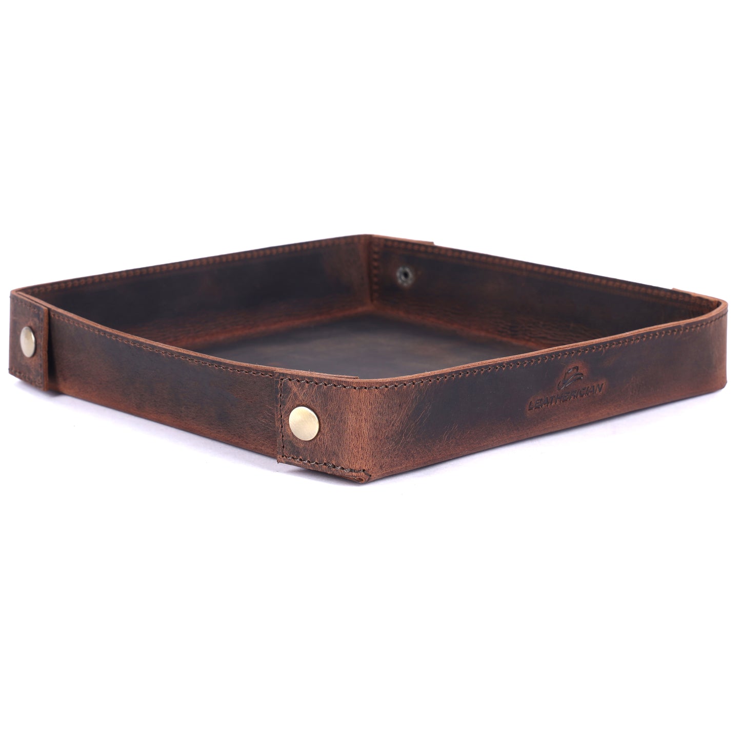 Vintage Leather Desk Tray