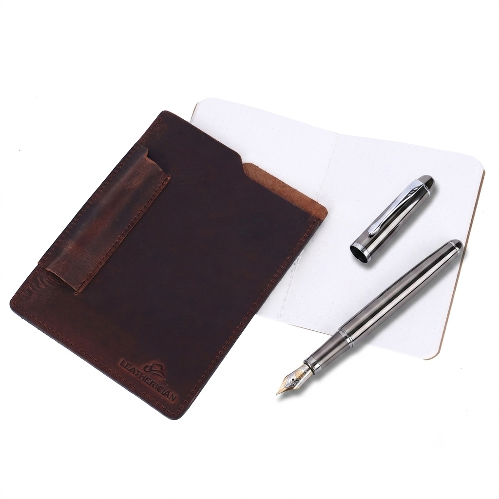 Leather A6 Sleeve with Diary
