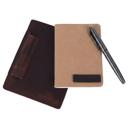 Leather A6 Sleeve with Diary