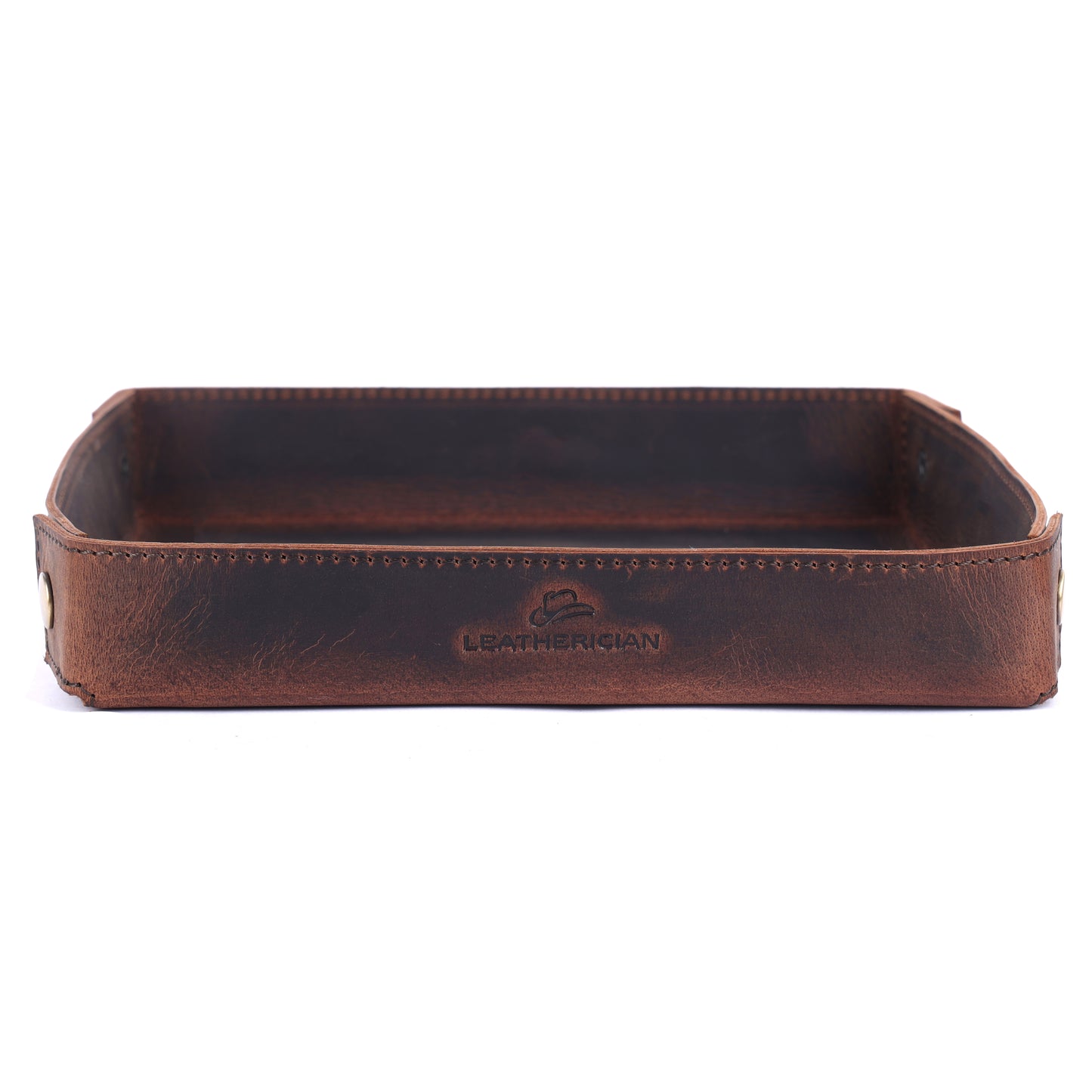 Vintage Leather Desk Tray