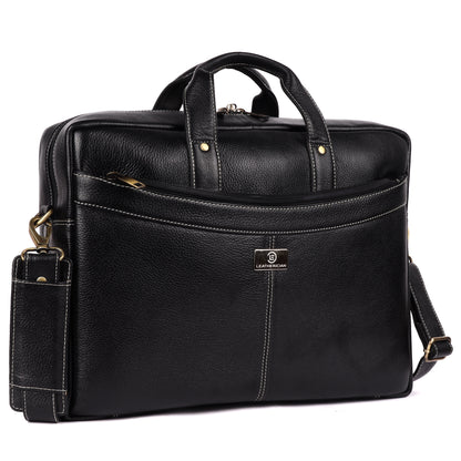 Victor Leather Laptop Bag - LEATHERICIAN