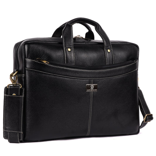 Victor Leather Laptop Bag - LEATHERICIAN